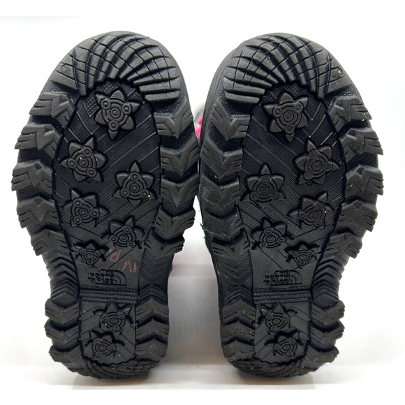 The North Face Youth Shellista Lace IV Snow Boots Sz 1 Pink/Gray Insulated 200G - Picture 5 of 8